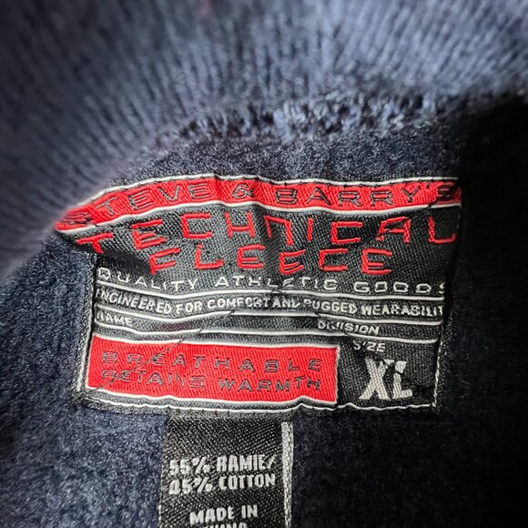 Y2K Steve & Barry's Michigan Wolverines Sweatshirt Extra Large Blue Faded Hoodie - Picture 10 of 16